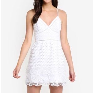 A&F White Crochet Dress
